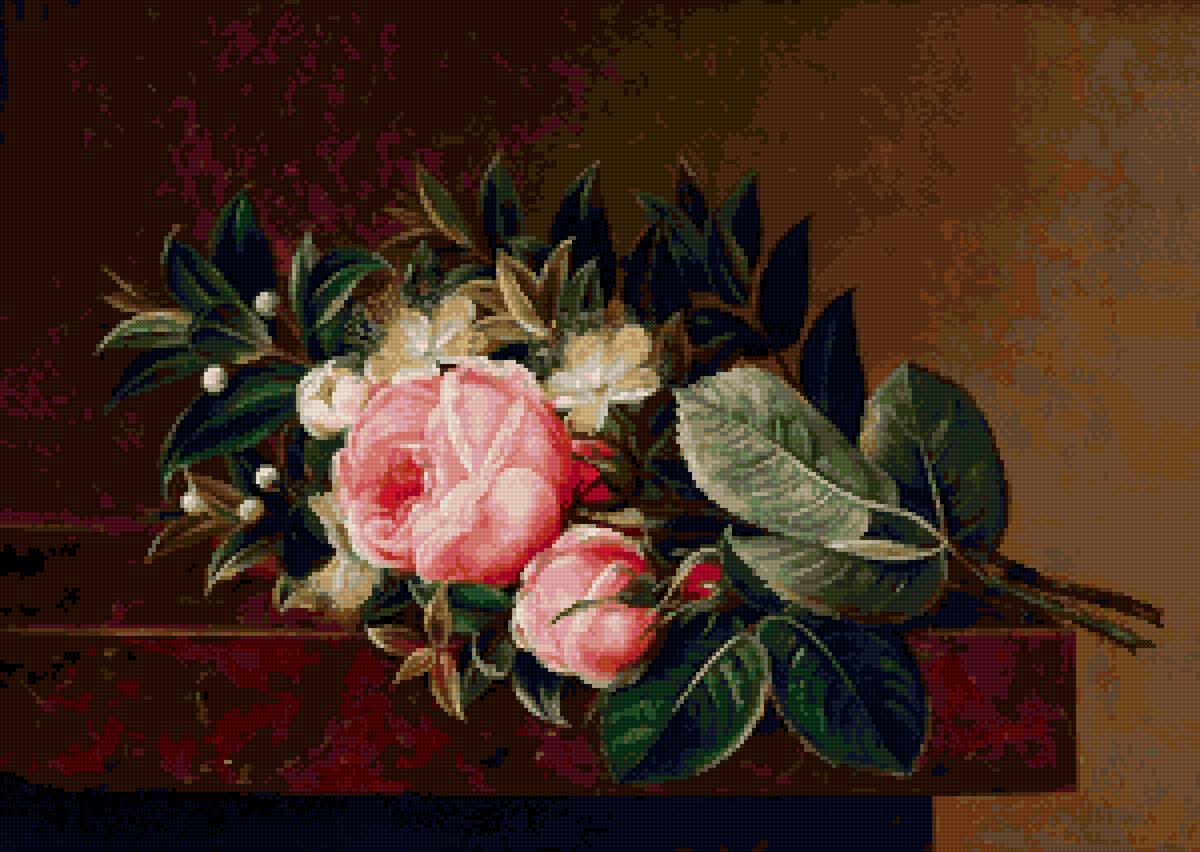 Йохан дженсен - цветы букет натюрморт - предпросмотр