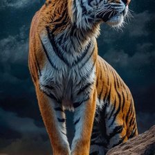 Схема вышивки «Тигр»