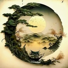 Схема вышивки «Lake4»