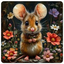 Схема вышивки «мышь»