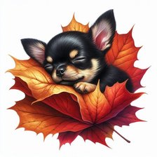 Схема вышивки «собачка»