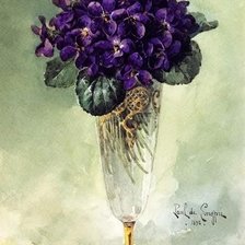 Схема вышивки «fialki»