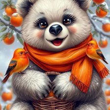 Схема вышивки «мишка»