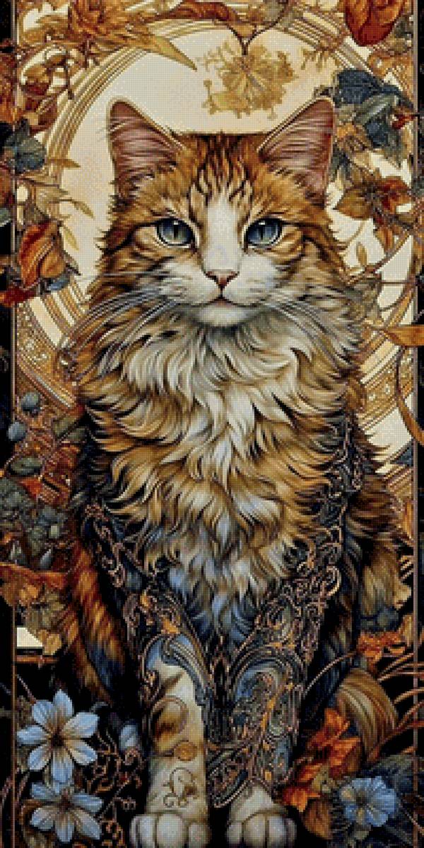 Сказочный котик - арт - предпросмотр