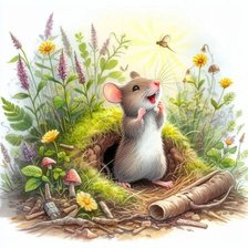 Схема вышивки «Мышонок»