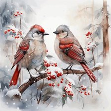 Схема вышивки «Pajaros»