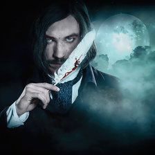 Схема вышивки «Н.В.Гоголь»