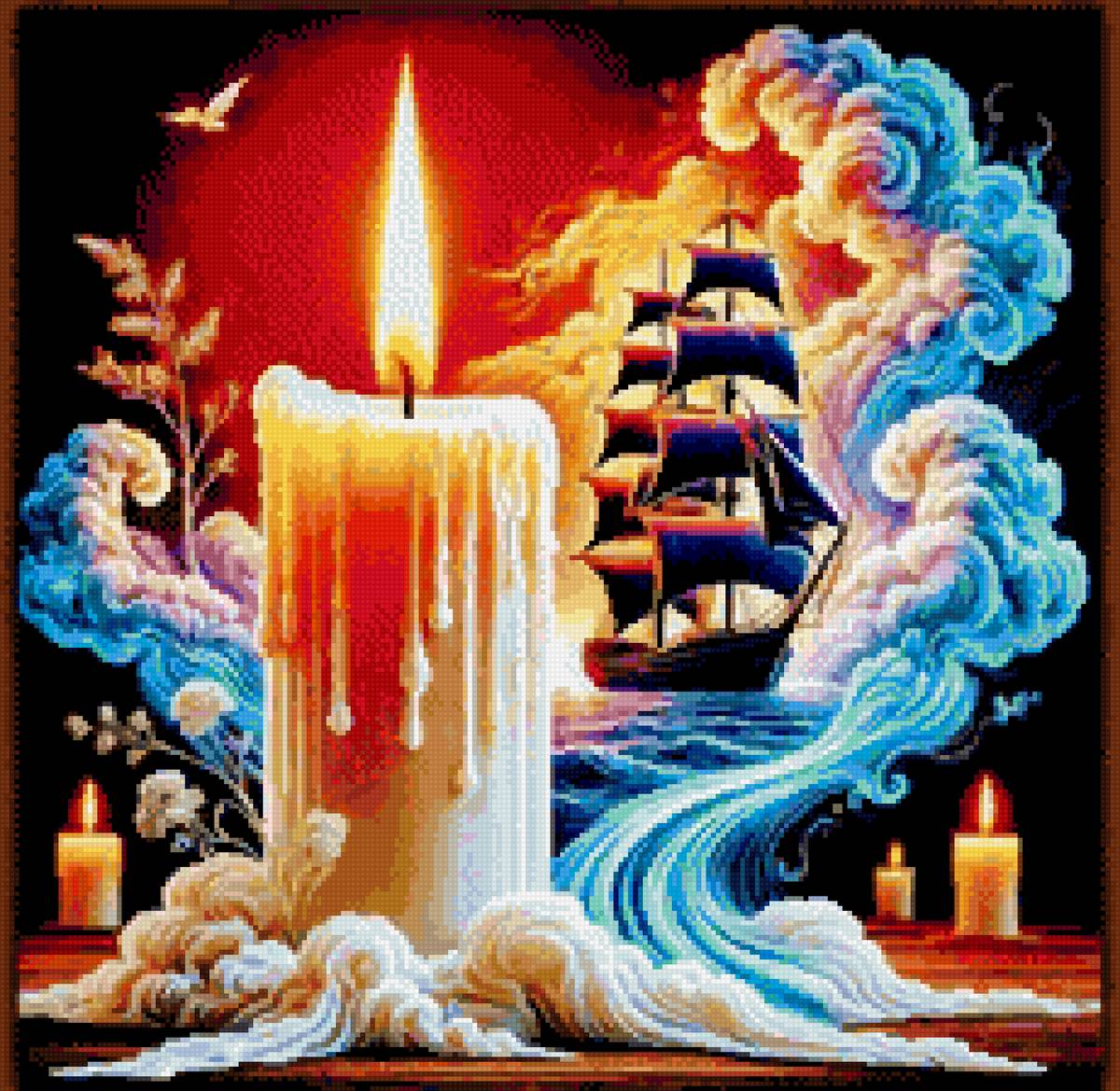 Свеча - мечты - предпросмотр