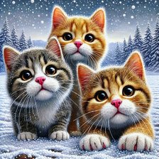 Схема вышивки «коты»