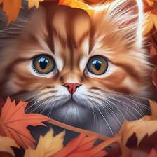 Схема вышивки «кот»