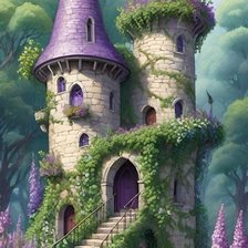 Схема вышивки «Замок»