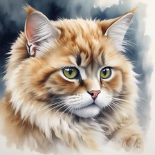 Схема вышивки «кот»