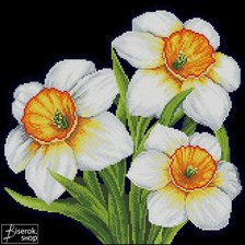 Схема вышивки «Нарциссы»