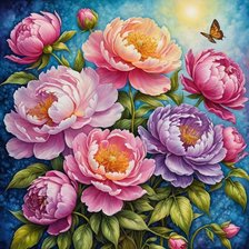 Схема вышивки «цветы»