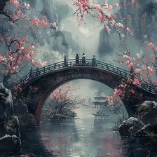 Схема вышивки «Мост»