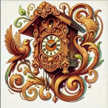 Схема вышивки «Время»