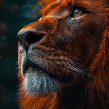 Схема вышивки «Взгляд льва»