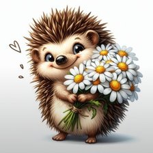 Схема вышивки «еж»