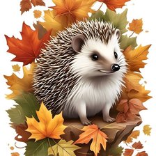 Схема вышивки «еж»