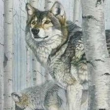 Схема вышивки «Стражи леса»