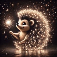 Схема вышивки «Звездный ёжик»