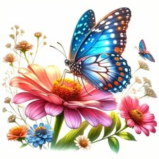 Схема вышивки «Цветы»