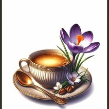 Схема вышивки «Кофе»