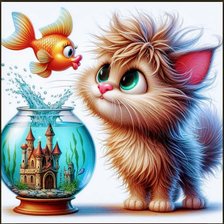 Схема вышивки «Кошки»