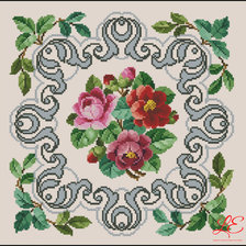 Схема вышивки «розы»