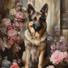 Схема вышивки «Среди цветов»