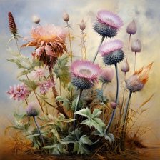 Схема вышивки «Букетик»