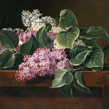 Схема вышивки «Сирень»