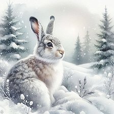 Схема вышивки «Зайка»