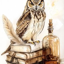 Схема вышивки «Сова»