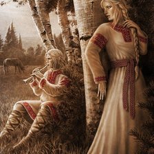 Схема вышивки «Русская красота, язычество»