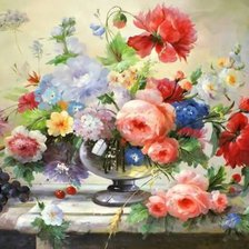 Схема вышивки «Руслан Смородинов. Букет.»