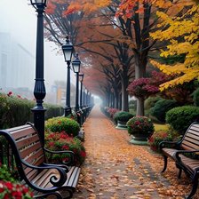 Схема вышивки «Аллея»