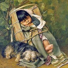 Схема вышивки «Durmiendo juntos»