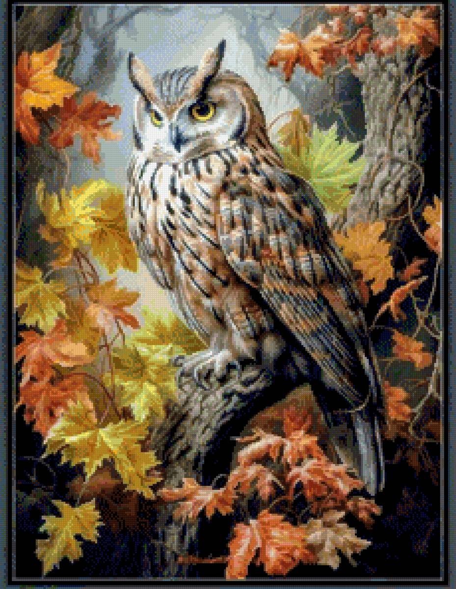 Птицы - сова - предпросмотр