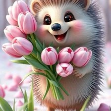 Схема вышивки «Ежик»