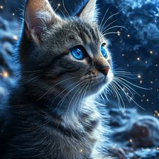 Схема вышивки «Кот»