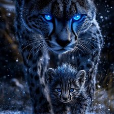 Схема вышивки «Ночные кошки»