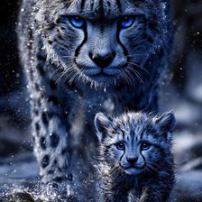 Схема вышивки «Ночные кошки»