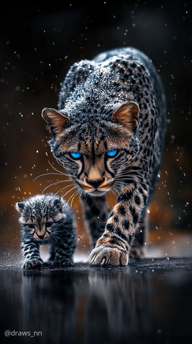 Кошачья семья - животные, котик - оригинал