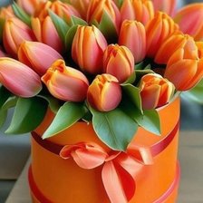 Схема вышивки «Тюльпаны»