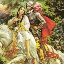 Схема вышивки «Кортес и Малинче»