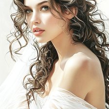 Схема вышивки «ДЕВУШКА»