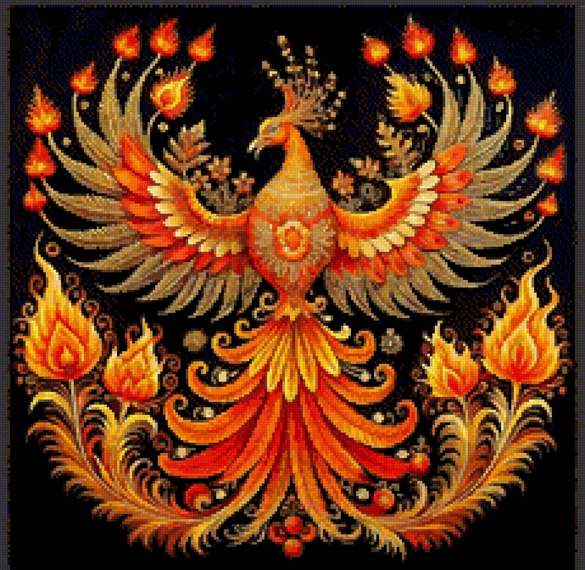 Птица - феникс - предпросмотр