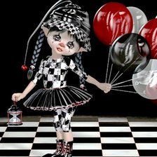 Схема вышивки «шахматная принцесса»