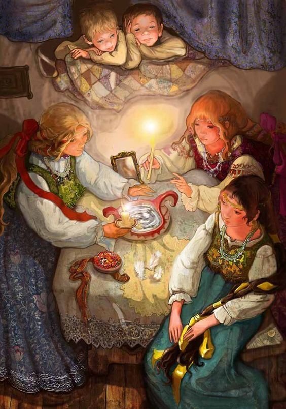 Русские праздники. Святки. - оригинал